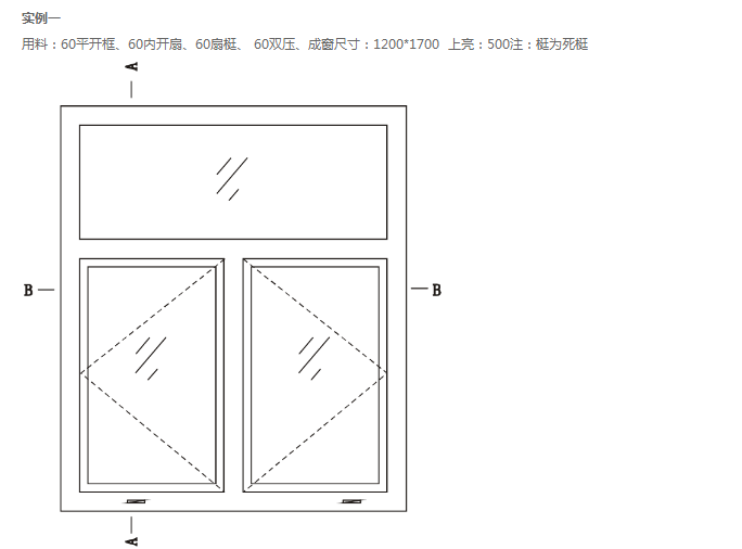 铝合金门窗算料